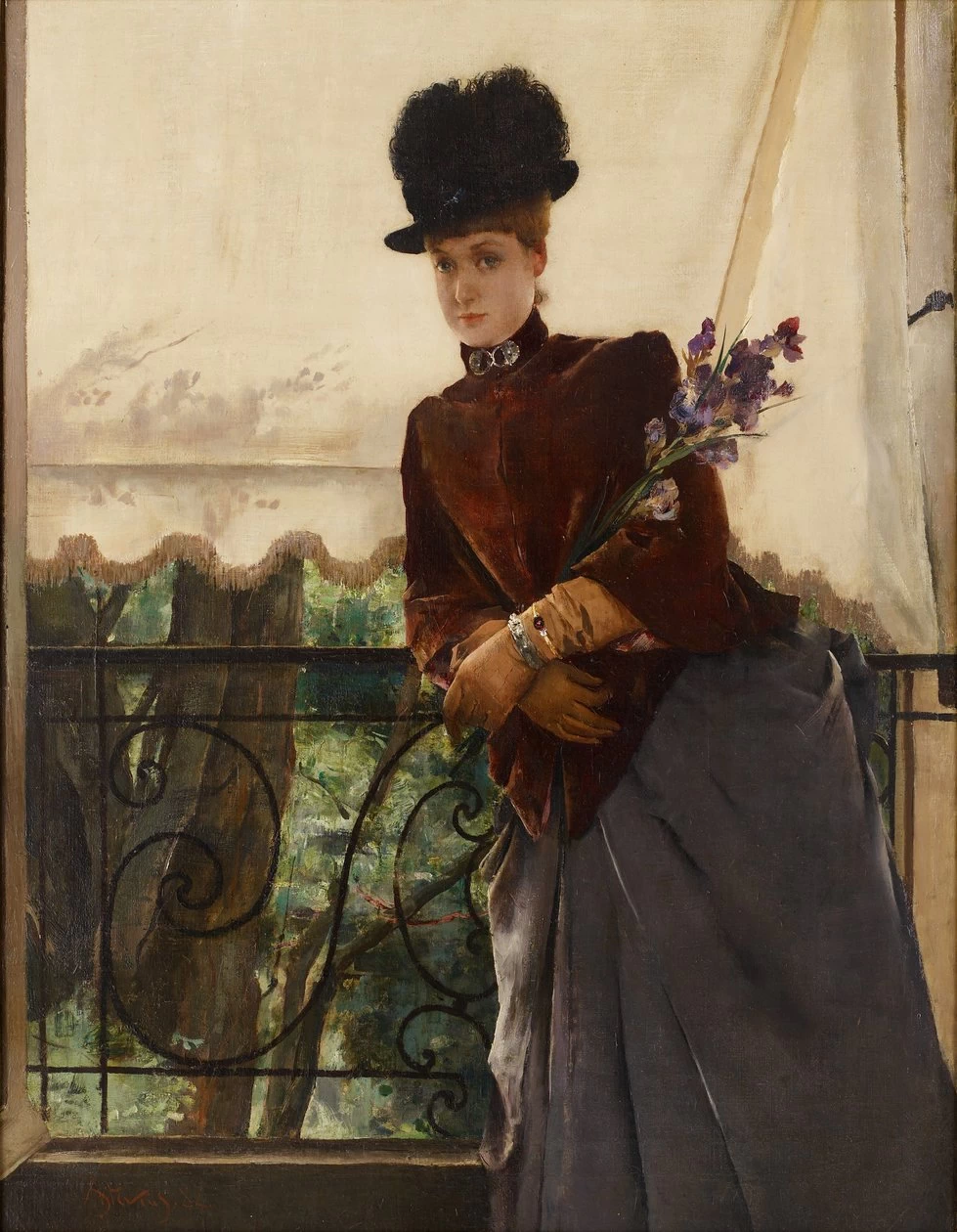 Alfred Émile Stevens - 159, Ritratto di Mademoiselle Dubois, 1884, Minneapolis Institute of Arts
